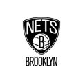 Brooklyn nets logo editorial illustrative on white background