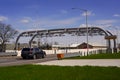 Cashless toll station at the Marine Parkway - Gil Hodges Memorial Bridge in Brooklyn, New York