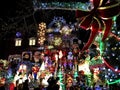 BROOKLYN, NEW YORK - DECEMBER 20, 2017 - Dyker Heights Christmas Lights are decorated for the holiday for