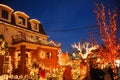 BROOKLYN, NEW YORK - DECEMBER 20, 2017 - Dyker Heights Christmas Lights are decorated for the holiday for