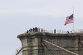 NYPD rescues man who climbed to top of Brooklyn Bridge