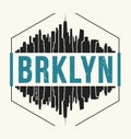 Brooklyn New York graphic, t-shirt design, tee print, typography