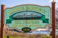 The Marine Parkway - Gil Hodges Memorial Bridge sign in Brooklyn, New York Royalty Free Stock Photo