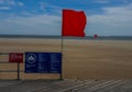 Coney island Beach sign at the famous Coney Island Boardwalk in Brooklyn Royalty Free Stock Photo