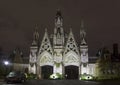 Green-Wood Cemetery Gate at night in Brooklyn New York Royalty Free Stock Photo