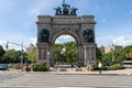 Peaceful protest at Grand army Plaza. Protesters holding signs