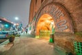 BROOKLYN NY - DECEMBER 6th, 2018: Exterior view of Eagle Warehouse and Storage at night