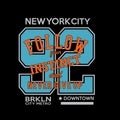 New york brooklyn Typography t shirt vector