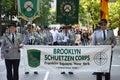 Brooklyn Schuetzen Corps members marching on Fifth Ave during the annual Steuben Day Parade