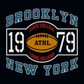 Brooklyn State College T-shirt Typography Graphics