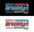 Brooklyn urban modern sports automotive typeface, for print on t shirts etc.