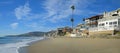 Brooks Street and Oak Street Beach in Laguna Beach, California. Royalty Free Stock Photo