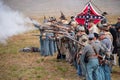 Confederate Gunfire at Civil War Event Royalty Free Stock Photo