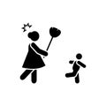 Broom, angry, child, mother icon. Element of parent icon. Premium quality graphic design icon. Signs and symbols collection icon