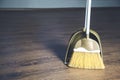 broom and dustpan, Cleaning equipment set.