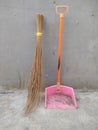 broom and dustpan cleaning tools that we often encounter