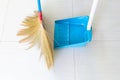 broom floor dustpan scoop cleanup home