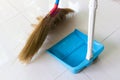 broom floor dustpan scoop cleanup home