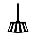Broom glyph vector icon which can easily modify or edit Royalty Free Stock Photo