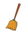 Broom illustration vector isolated