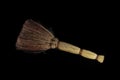 broom isolated on black background Royalty Free Stock Photo