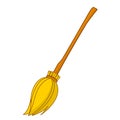 Broom isolated illustration