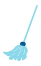 Broom or mop, cleaning and tidying up, vector