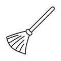 Broom Outline Vector icon which can easily modify or edit Royalty Free Stock Photo