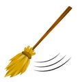 Broom. Rustic item for house cleaning Royalty Free Stock Photo