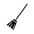 Broom silhouette style icon vector design