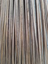 Broom stick. Made from coconut leaf sticks. Brown wood texture. Abstract wood texture background. Royalty Free Stock Photo