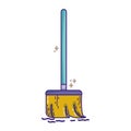 Broom sweep equipment to clean house