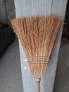 Broom sweep straw retro outdoor cleaning