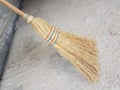 Broom sweep straw retro outdoor cleaning