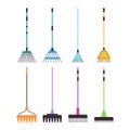 broom sweeping cleanup brush housework tool cleaning household equipment