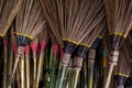 Broom, Thai traditional hand craft, made by broomstick and wooden. I