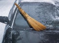 broom and windshield