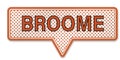 Broome australia speech bubble