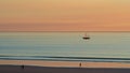 Broome lugger at sunset