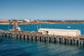 T-shaped port of Broome, Australia.