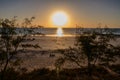 Sunset over the Indian Ocean Royalty Free Stock Photo