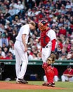 Broson Arroyo and Jason Varitek, Boston Red Sox Royalty Free Stock Photo