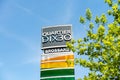 Quartier Dix30 shopping center sign post brossard