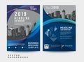 Business brochure company flyer brochure design a4 template background. Vector illustration Royalty Free Stock Photo