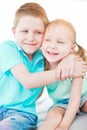 Brother and sister Royalty Free Stock Photo