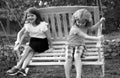 Brother and sister playing outside. Little boy and girl working in the garden. Two happy children in summer park. Kids Royalty Free Stock Photo