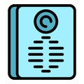 Brother video intercom icon vector flat Royalty Free Stock Photo