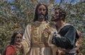 Brotherhood of the kiss of Judas, Holy Week in Seville, Spain Royalty Free Stock Photo