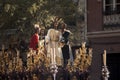 Brotherhood of the kiss of Judas, Holy Week in Seville, Spain Royalty Free Stock Photo