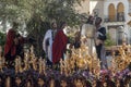 Brotherhood of the kiss of Judas, Holy Week in Seville, Spain Royalty Free Stock Photo